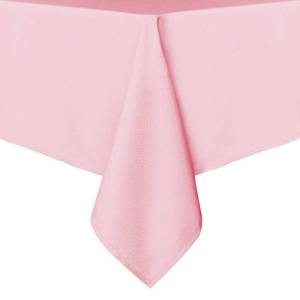 lot 59090 image: sancua Rectangle Tablecloth - 54 x 108 Inch - Stain and Wrinkle Resistant Washable Polyester Table Cloth, Decorative Fabric Table Cover for Dining Tables, Buffet Parties and Camping, Pink - Retail $12
