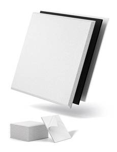 lot 63989 image: Topnaca 12 Pack Sound Proof Foam Panels for Walls Soundproofing Studio - Noise Reducing Soundproof MLV Barrier with Sound Dampening & Proofing, Noise Deadening Blocking & Cancelling Reduction - Retail $60