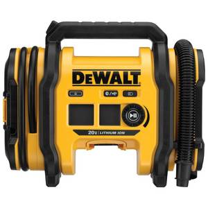 DEWALT Tire Inflator Portable Air Compressor 20V MAX, Car Air Pump with Automatic Shut Off, LED Light, Tool Only (DCC020IB) - Retail: $138