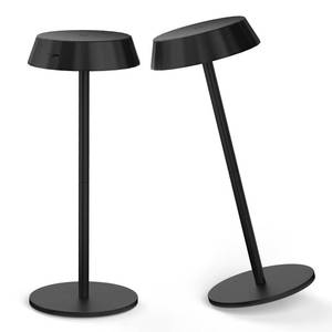 lot 25933 image: EppieBasic Cordless Table Lamp, Cordless Rechargeable Table Lamp Black 2 Pack Portable & Minimalist Design-Battery Powered, 3 Colors Stepless Dimming Metal Touch Lamps for Living Room, Dining, Desk - Retail $18