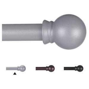lot 25935 image: Thestoa Curtain Rods for Windows 30-46 inch, 58 Brushed Nickel Curtain Rod, Stainless Steel Small Curtain Rods for Bedroom, Living Room, Farmhouse, Outdoor Curtain Rod Silver - Retail $11