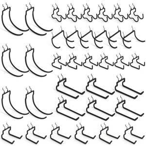 lot 25999 image: INCLY 36 Pack Heavy Duty Pegboard Hooks, 14 Pegboard Drill Holder Tool Utility Hooks, Peg Board Tool Hangers Accessories for Hanging Power Tools, Drill, Hammer, Workbench, Garage - Retail $43