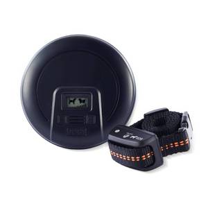 lot 26013 image: CO-Z Indoor Wireless Pet Barrier with Adjustable Range, Dog Electric Fence for Home, with Transmitter & Rechargeable Shock Training Collar, Pet Gate Keeps 16 to 86 Areas Off Limits - Retail $40