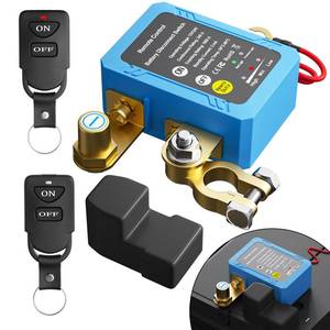 lot 26044 image: Remote Battery Disconnect Switch 12V, 240A, Kill Switch for Car Prevent Battery Drain, Anti-Theft Battery Cut Off Switch with Protect Cover, Voltage Protection to Prevent Drain for Auto, RV, Truck - Retail $36