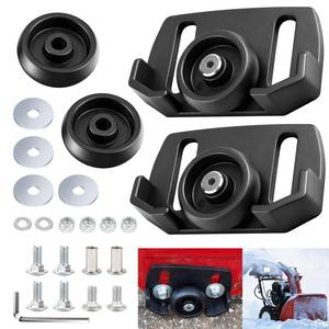 lot 26055 image: KINTLE 490-241-0038 Universal Rolling Skid Shoes Compatible with MTDCrafstman Two & Three Stage Snow Blower, Fits for 31AH64EG700, 31AH64FG700, 31AH64FG795 and More, Black - Retail $18