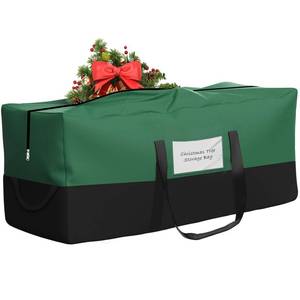lot 26073 image: Christmas Tree Storage Bag,Fits Up 8 Ft Tall Artificial Trees,600D Oxford Material,Heavy Duty Tree Bag,Dampproof Storage Bag with Durable Reinforced Handles & Dual Zipper&Transparent Pocket - Retail $38