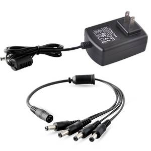 lot 30164 image: Security Camera Power Adapter with Splitter,ISEEUSEE Camera Cable 12V 2A 100V-240V  FCC UL Certified CCTV Power Adapter Transformers-Fits AnalogAHD DVRCamera (Splitter Not Included) - Retail $11