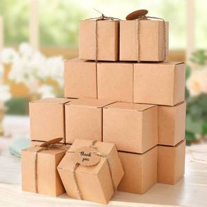lot 30178 image: VGOODALL 50PCS Small Gift Boxes, 2 x 2 x 2 inches Mini Party Favor Boxes with Blank Tags for Wedding Bridal Shower Birthday Party DIY - Retail $8