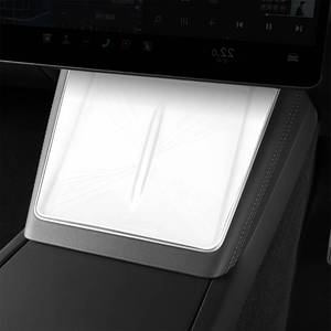 lot 30187 image: frani Center Console Silicone Mat Designed for Tesla Model Y Juniper Refresh,Non-Slip Design Tesla Model Y Accessories 2025 2026 White - Retail $15