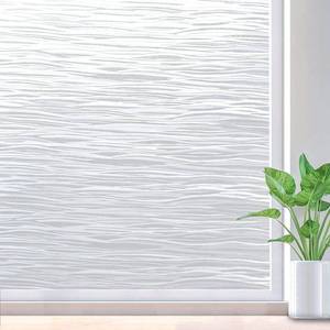 lot 30190 image: rabbitgoo Window Privacy Film Frosted Glass Film Removable Vinyl Door Coverings UV Blocking Decorative Static Cling Non-Adhesive Window Clings Sticker for Home Decor, 17.5 x 78.7 Inches - Retail $7