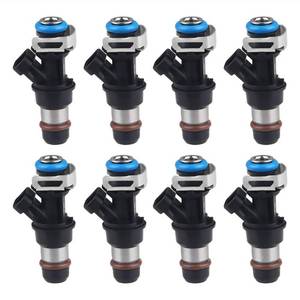 lot 30220 image: JDMON Fuel Injectors Compatible with Chevy Silverado 1500 2500 3500 Tahoe Express GMC Sierra 1500 2500 3500 Yukon Savana 4.8L 5.3L 6.0L 2001-2006 Replace 17113553 FJ315 17113698 8pcs - Retail $60