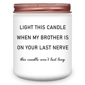 lot 30234 image: HOMSOLVER Sister in Law Gifts from Sister, Birthday Anniversary Christmas Engagement Bridal Shower Wedding Gifts for Sister in Law, Funny Lavender Candle Gift for Future Sister-in-Law (Lid Dented) - Retail $15