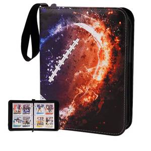 lot 51946 image: Card Binder Compatible with Football Card, Trading Card, for MTG and Other TCG, Fits 400 Cards with 50 Removable Pages, Card Holder Collector for Standard Size Card - Retail $17