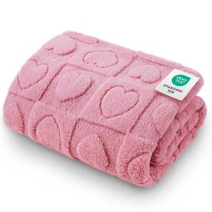 lot 51956 image: Luciphia Small Dog Blanket Washable Pet Bed Cover Soft Fluffy Puppy Blanket with Premium Fleece 300GSM Cozy Calming Cat Blankets for Indoor Cats Pink 30x20 inch - Retail $9