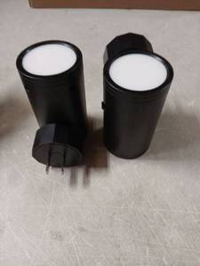 lot 59130 image: Black LED Night Light Plugs - Set of 2 - Retail $12