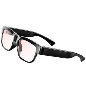 lot 59148 image: Camera Glasses Smart Video Glasses with Camera Wearable Sports Eye Glasses Outdoor Recording Motorcycle Riding Hiking Built-in 32G Memory - Retail $46