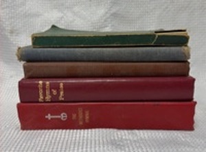 lot 13 image: Collection of 5 Methodist Christian Hymnal and Service Books