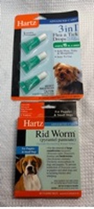 lot 38 image: Hartz Pet Care Bundle - Flea Treatment and Dewormer