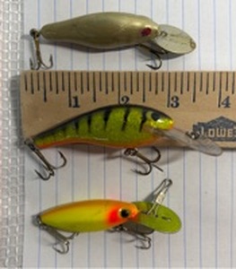 lot 53 image: 3-Piece Collection of Traditional Fishing Lures
