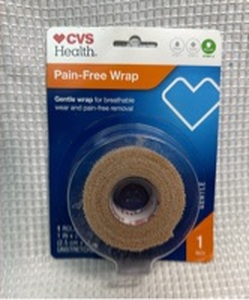 lot 58 image: CVS Health Pain-Free Wrap - 1 inch Medical Bandage