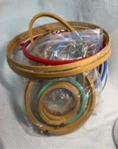lot 64 image: 25 Mixed Embroidery Hoops Collection