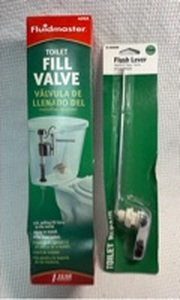 lot 113 image: Fluidmaster 400A Toilet Fill Valve with Chrome Flush Lever