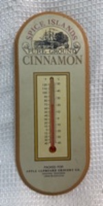 lot 126 image: Spice Islands Cinnamon Advertising Thermometer