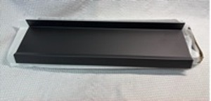 lot 160 image: 30 Inch Black Metal Magnetic Stove Shelf Organizer