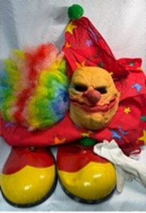 lot 197 image: Professional Clown Costume Set with Mask and Boots