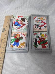 lot 245 image: Holiday Ceramic Tile Trivets Set