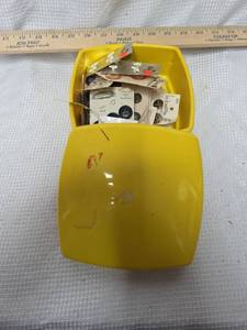 lot 263 image: Button Collection in Yellow Case