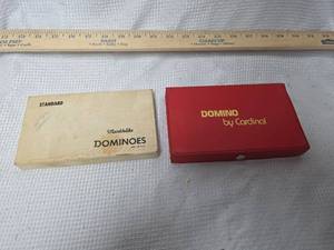 lot 274 image: Cardinal and Standard Marblelike Dominoes Set