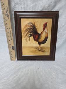 lot 285 image: Framed Roosterl Painting