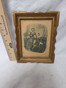 lot 286 image: French Fashion Scene Print - Le Magasin des Familles