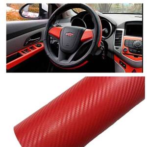 lot 25509 image: Silence Shopping 3D Carbon Fiber Vinyl Car DIY Wrap Sheet Roll Film Sticker Decal - Red Color 127X30cm 50X11.8 (Red) - Retail $10