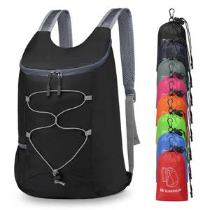 lot 25510 image: 20L Hiking-Daypack Lightweight Foldable Travel Packable Backpack for Camping Cycling Outdoor, Black