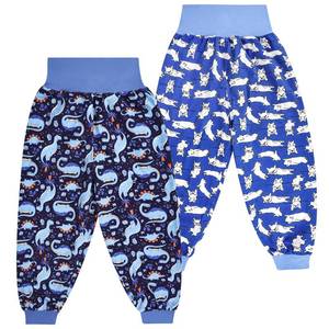 lot 25538 image: MooMoo Baby Leakproof Diaper Pants for Potty Training 2 Packs Bedtime Potty Training Pants for Boys and Girls - Retail $33