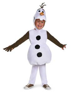 lot 25539 image: Infant and Toddler Frozen Classic Olaf Costume 1218 Months White - Retail $34