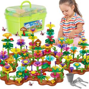 lot 25547 image: Flower Garden Toy Building Blocks, 3 4 5 Year Old Girl Toys, 324 PCS Upgrade Flower Pretend Gardening Gifts for Kids, Floral Arrangement Playset for Age 3-7 Year Old Child Educational - Retail $36