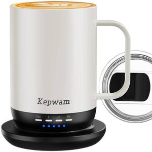 lot 25557 image: Self Heating Coffee Mug T1-16oz Fast Heating & Ultra Long-Lasting Battery Life, Heated Coffee Mug, Touch & App Controlled Coffee Mug, Birthday Gifts for Women and Men