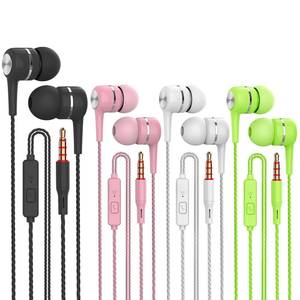 lot 25631 image: 4 Packs Wired Earbuds with Microphone, Earbuds Headphones Tangle Free in Ear Earbud Deep Bass Clear Sound, Noise Isolating, Fits Earphones 3.5mm Jack iPhone iPad Samsung Google Devices