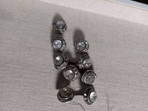 lot 2176 image: Crystal Rhinestone Rondelle Spacer Beads