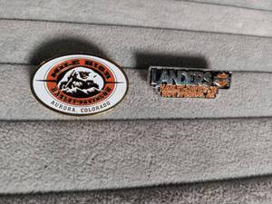 lot 2204 image: Harley-Davidson Mile High & Hot Springs Dealer Pins