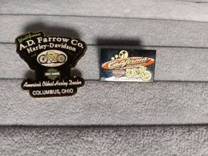 Harley-Davidson Dealership Pin Set - A.D. Farrow & California