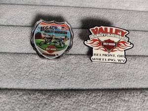 lot 2207 image: Harley-Davidson Dealership Pins - Legacy & Valley