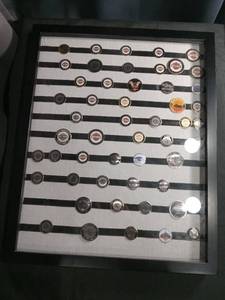 Harley-Davidson Hub Cover Collection in Display Case