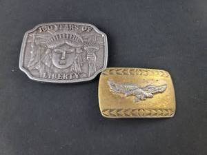 Native American Chief Belt Buckle Set