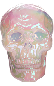 lot 42032 image: Fun Costumes Large Pearl Oil Slick Skull Halloween Prop  Skull Decorations Standard