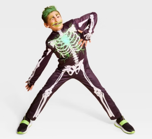 lot 42986 image: Glow-in-the-Dark Electric Skeleton Halloween Costume - Large