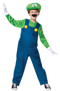 lot 42129 image: Disguise Boys Deluxe Super Mario Bros. Luigi Costume - Size 2T